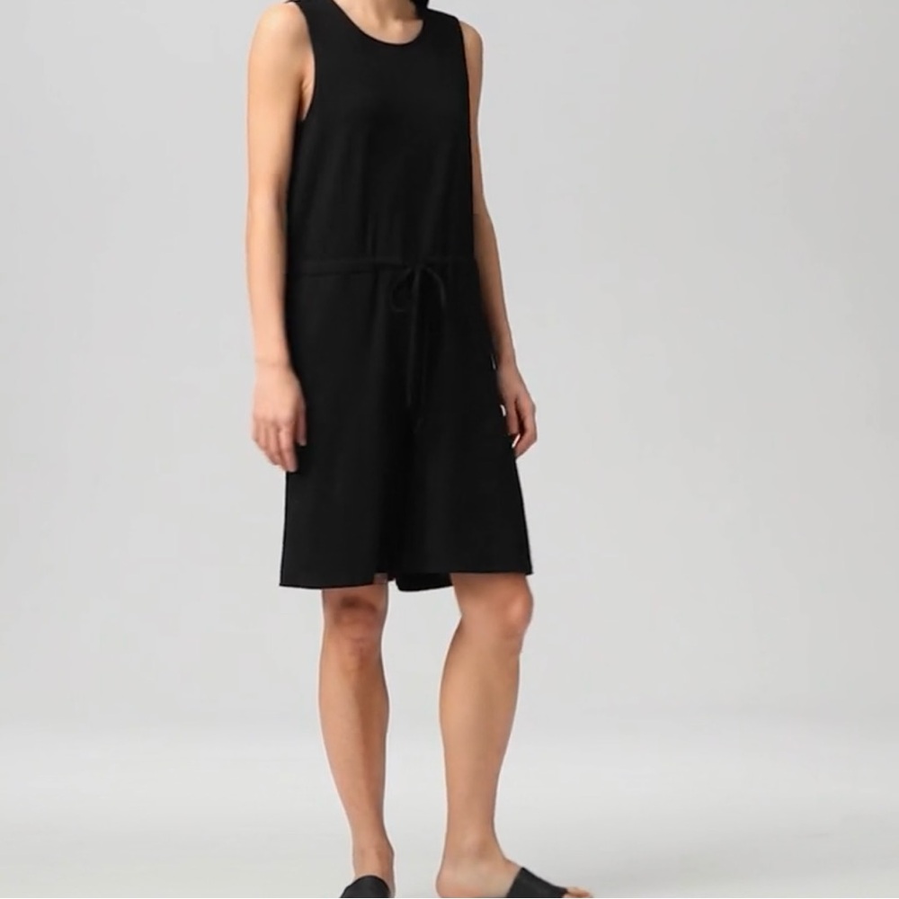 Eileen Fisher Black Romper - Onesie - Short Jumpsuit Sz XL